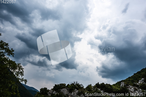 Image of bad weather storm clouds