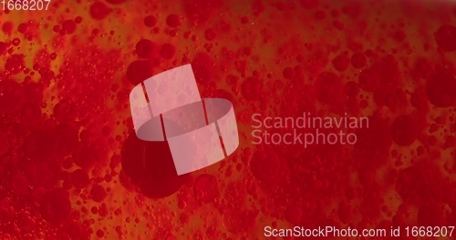 Image of Small red blood cells in fluid