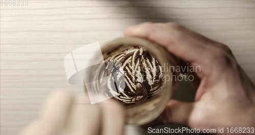 Image of No more Chocolate cream in the jar