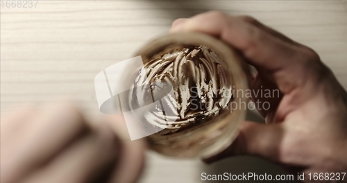 Image of No more Chocolate cream in the jar