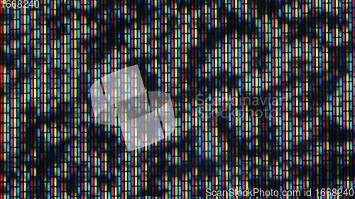 Image of Macro shot of TV LCD matrix