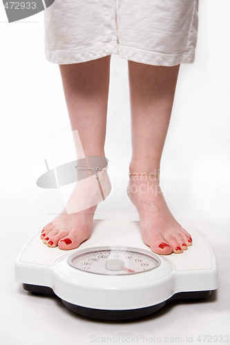 Image of Feet on scale