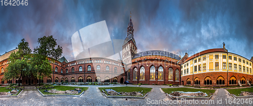 Image of Riga Dome cathedral inner courtyard