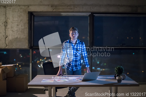 Image of young male engineer on construction site