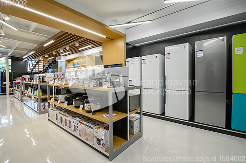Image of Interior of premium domestic appliance store