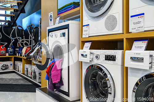 Image of Interior of premium domestic appliance store