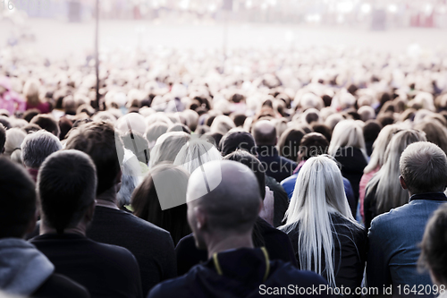 Image of Crowd of unrecognisable people