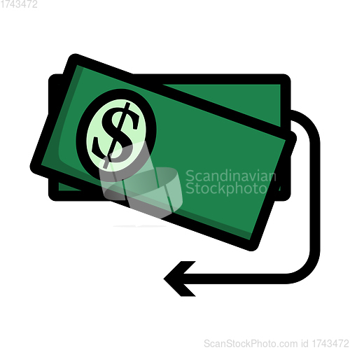 Image of Cash Back Dollar Banknotes Icon