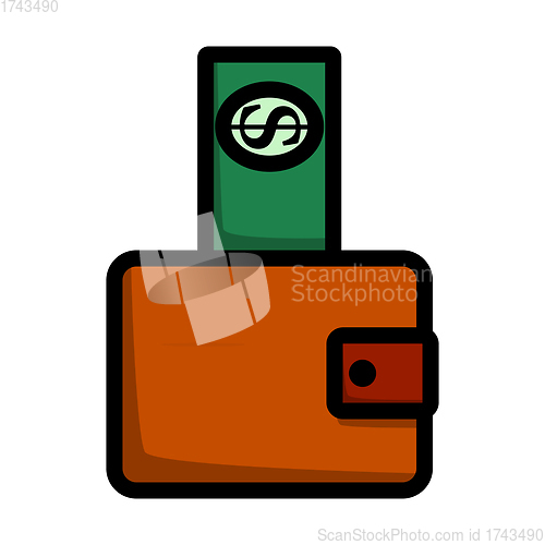 Image of Dollar Get Out From Purse Icon