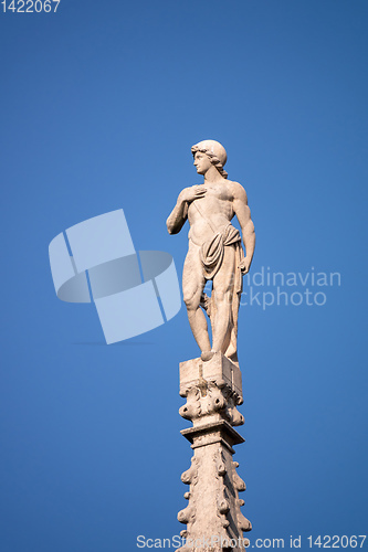 Image of statue at Cathedral Milan Italy