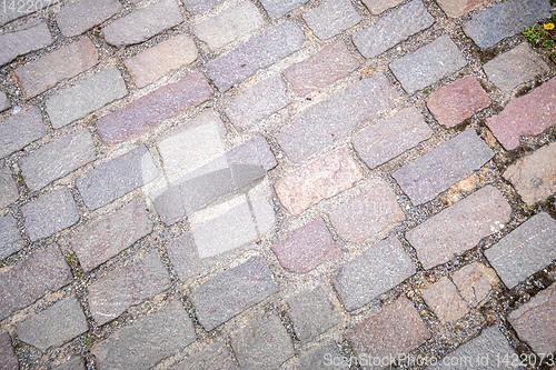 Image of cobblestone street background texture