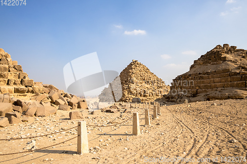 Image of Pyramids at Giza Cairo Egypt