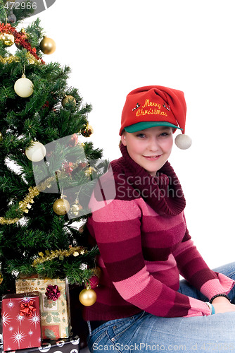 Image of Happy Christmas girl 