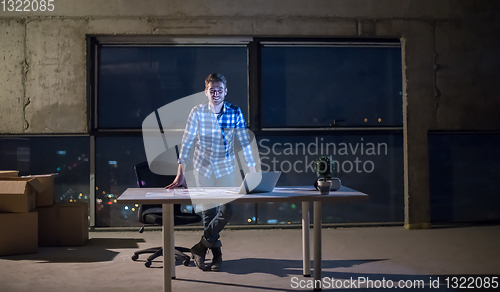 Image of young male engineer on construction site