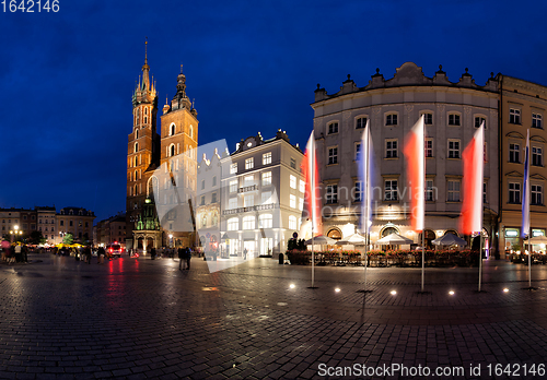 Image of Krakow old town main market square