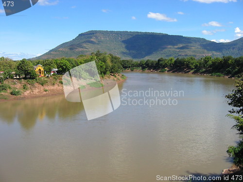 Image of Mekong river. Pakse. Laos