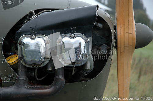 Image of Engine of an airplane