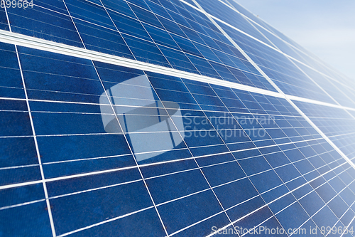 Image of Solar panel texture close up