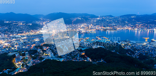 Image of Nagasaki City at night