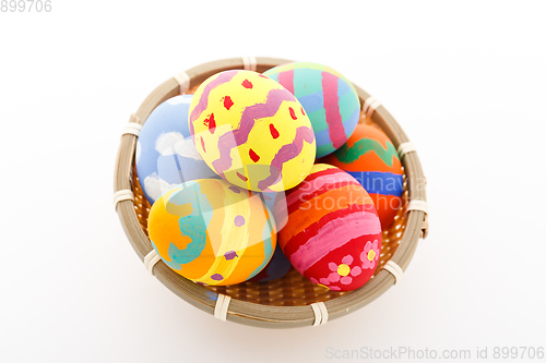Image of Easter egg in basket