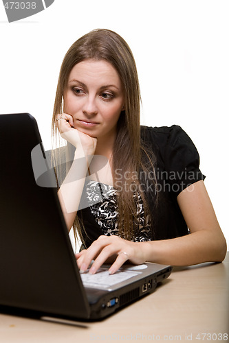 Image of Working on computer