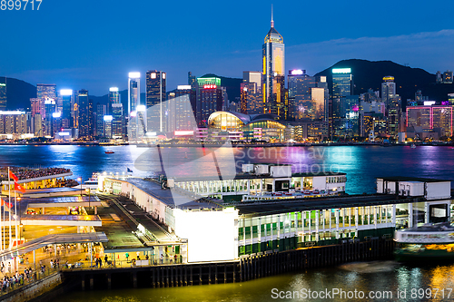 Image of Hong Kong city at night