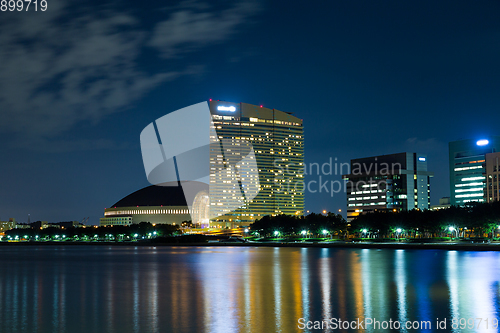 Image of Fukuoka cityscape at night