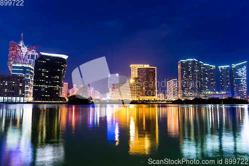 Image of Macao skyline at night