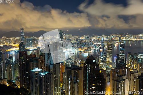 Image of Hong Kong cityscape at night