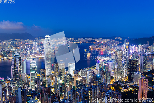 Image of Hong Kong city night