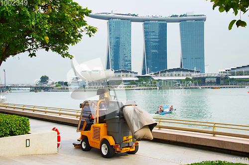 Image of Cleaning streets of Singapore
