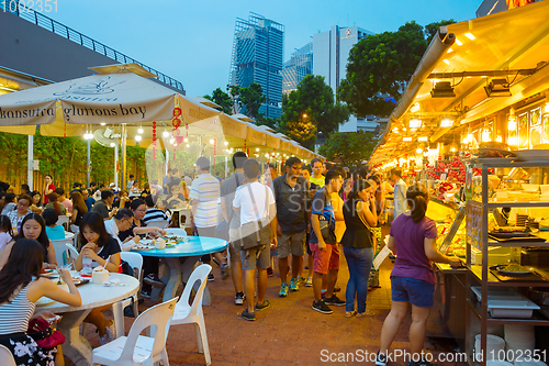Image of Outdoor Food court Singapore