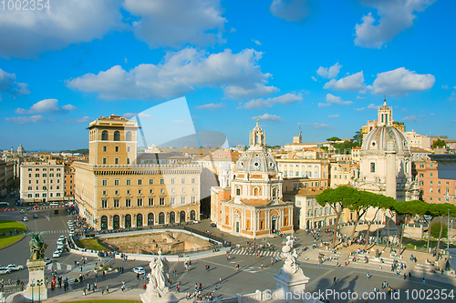 Image of Rome Old Town at sunset