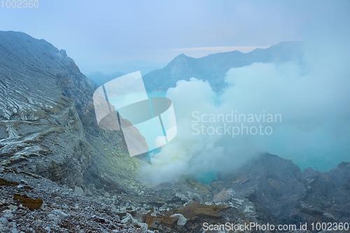 Image of Kawah Ijen crater. Java, Indonesia