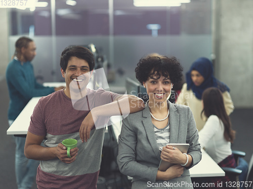 Image of Portrait of young successful Business couple