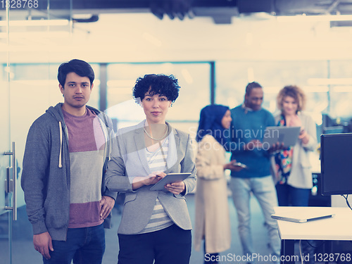 Image of Portrait of young successful Business couple