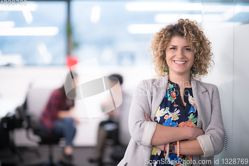 Image of Portrait of successful female software developer