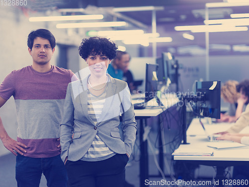 Image of Portrait of young successful Business couple