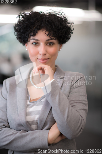 Image of Portrait of successful female software developer