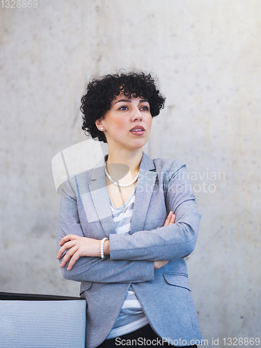 Image of Portrait of successful female software developer