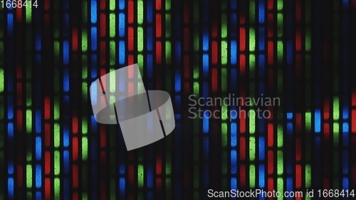 Image of Macro shot of TV LCD matrix