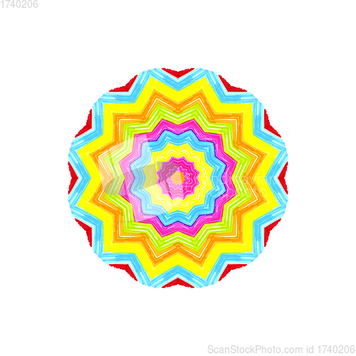 Image of Abstract bright colorful shape