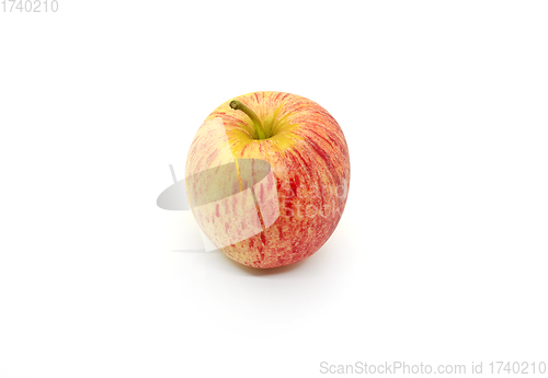 Image of Tasty juicy apple on a white background