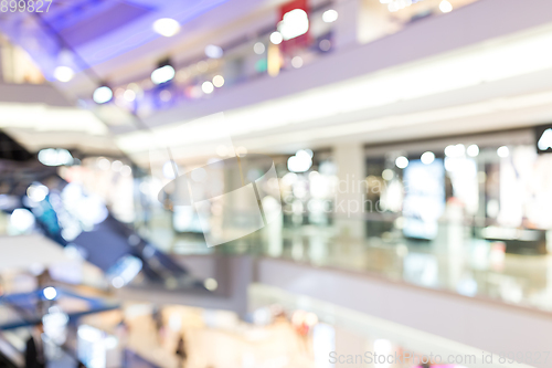 Image of Customer shopping at department store with bokeh light