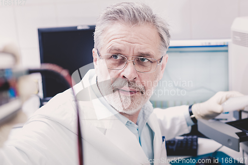 Image of Life scientist researching in the laboratory.