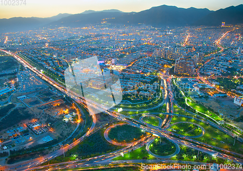 Image of Tehran aerial view, Iran