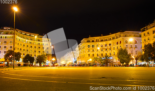 Image of Famous Aristotelous Square. Thessaloniki, Greece