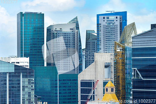 Image of Skyscrapers in Singapore Downtown