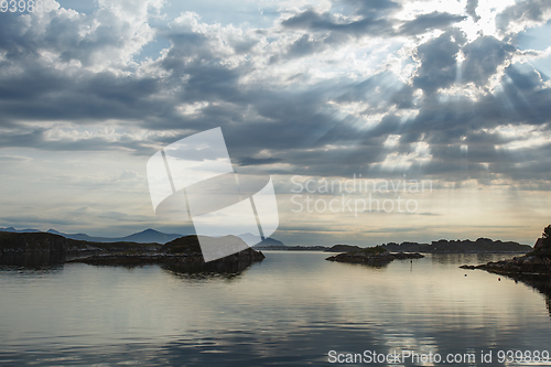 Image of Beautiful view on norwegian fjords