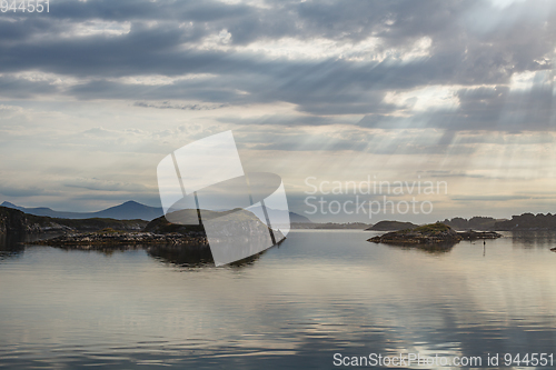 Image of Beautiful view on norwegian fjords